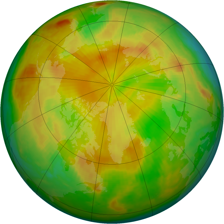 Arctic ozone map for 08 May 2000